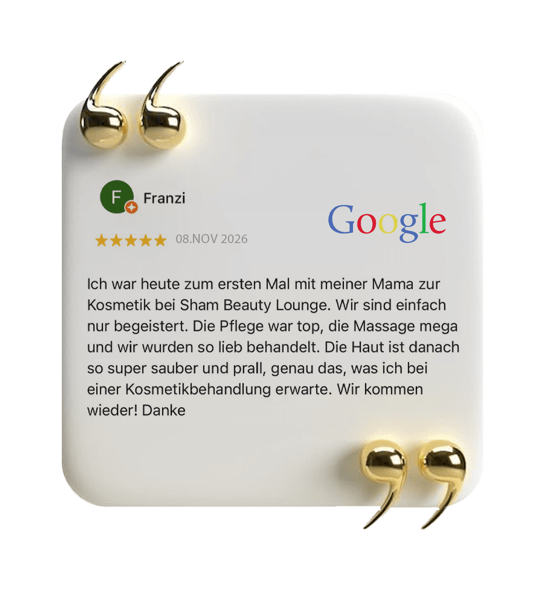 Feedback from Maria L.